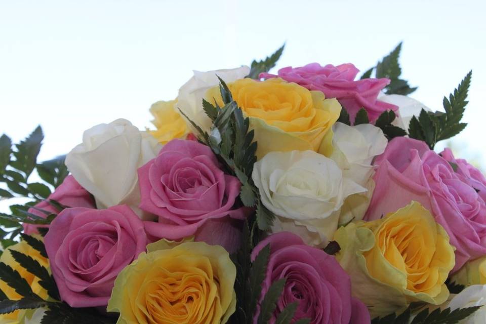 Bouquet de rosas de colores
