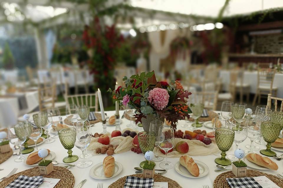 Banquete en carpas