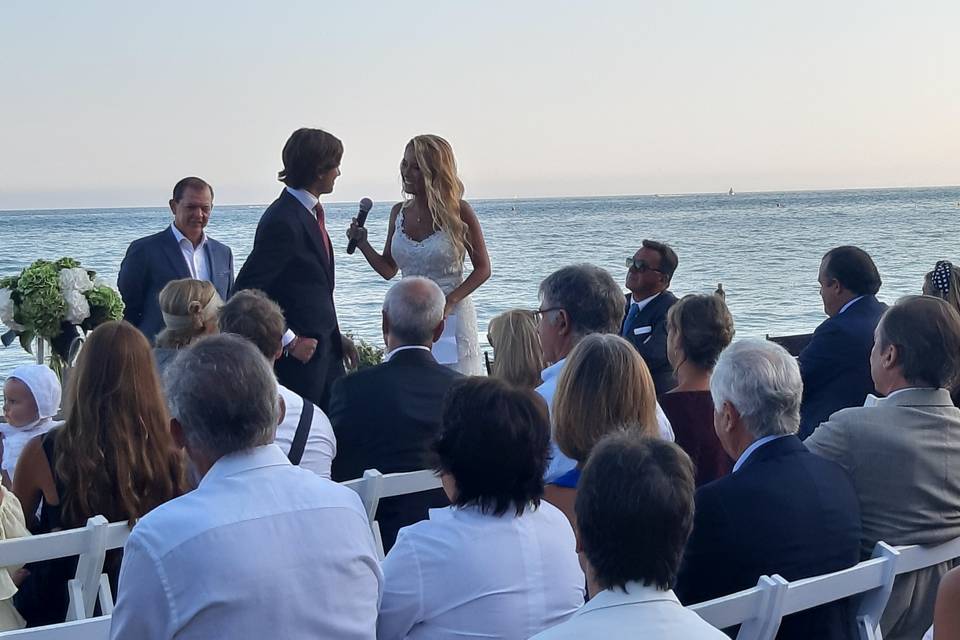 Ceremonia en la playa