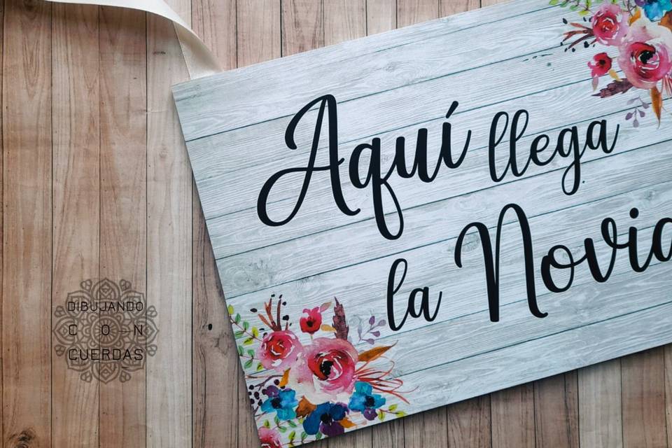 Cartel para novios