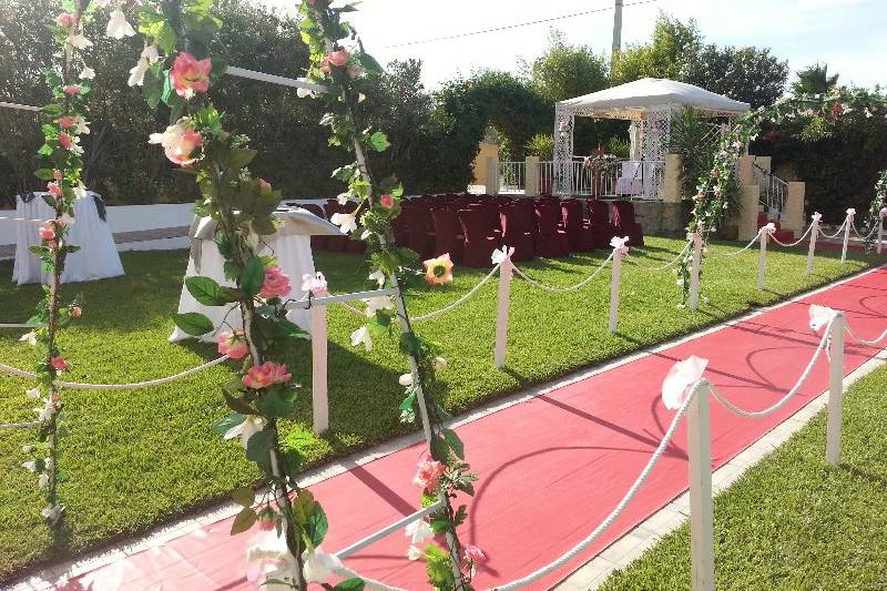 Jardín para boda civil