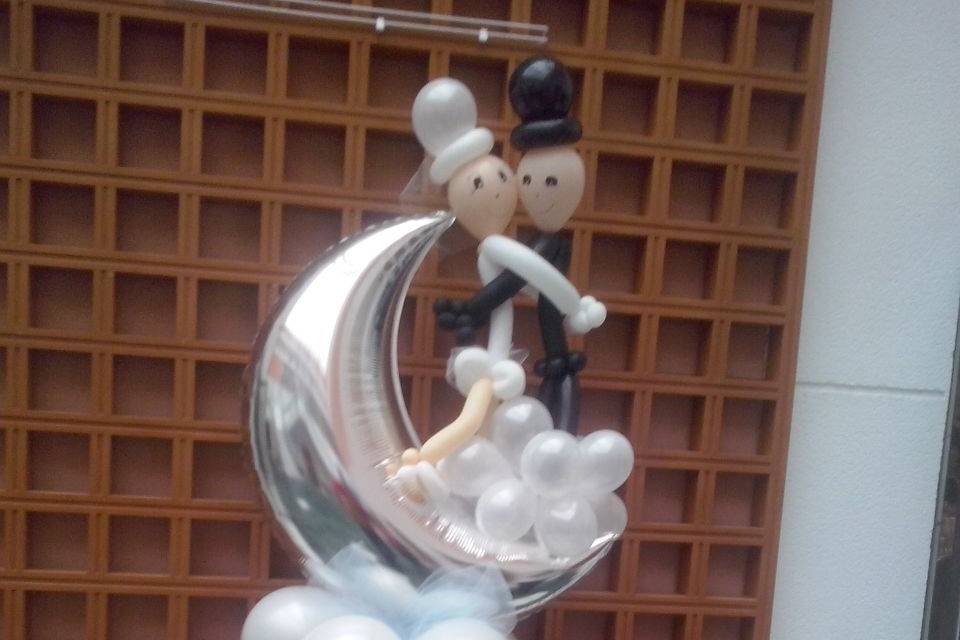 Novios de globos