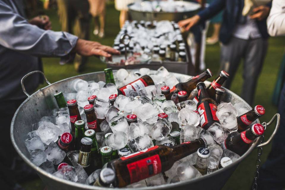 Mesa de cervezas