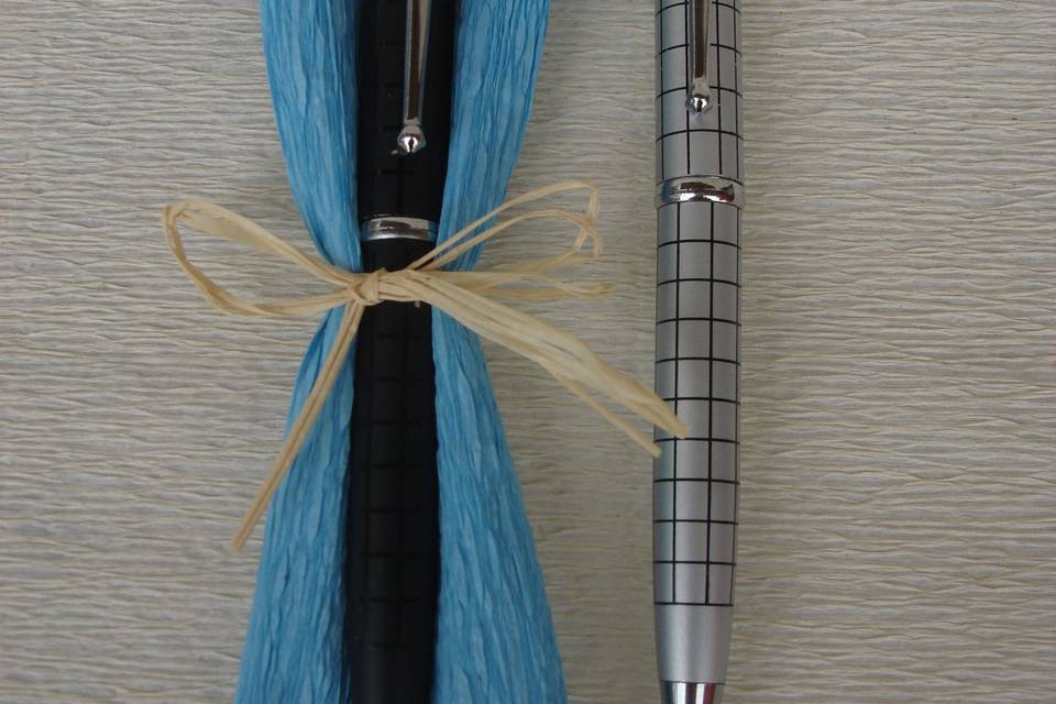 Bolígrafo decorado de 2 colores