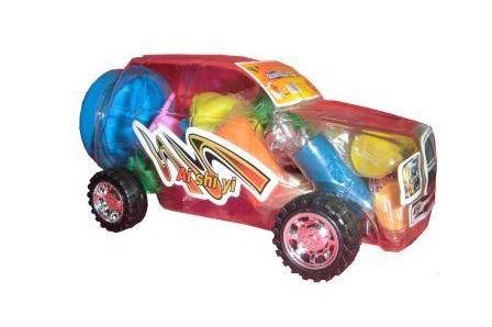 Coche con plastilinas