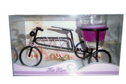 Bicicleta con velita-gelatina