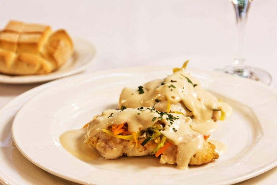 Lomito de rape a la sidra