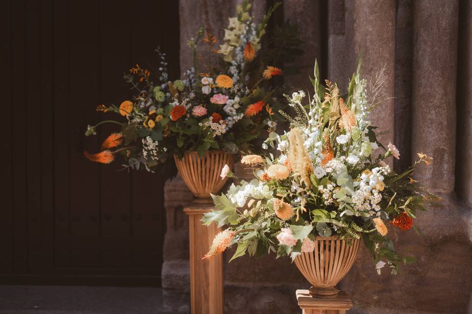 La entrada a la iglesia