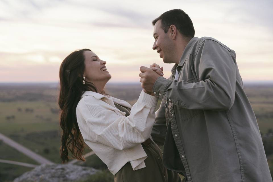Preboda al atardecer