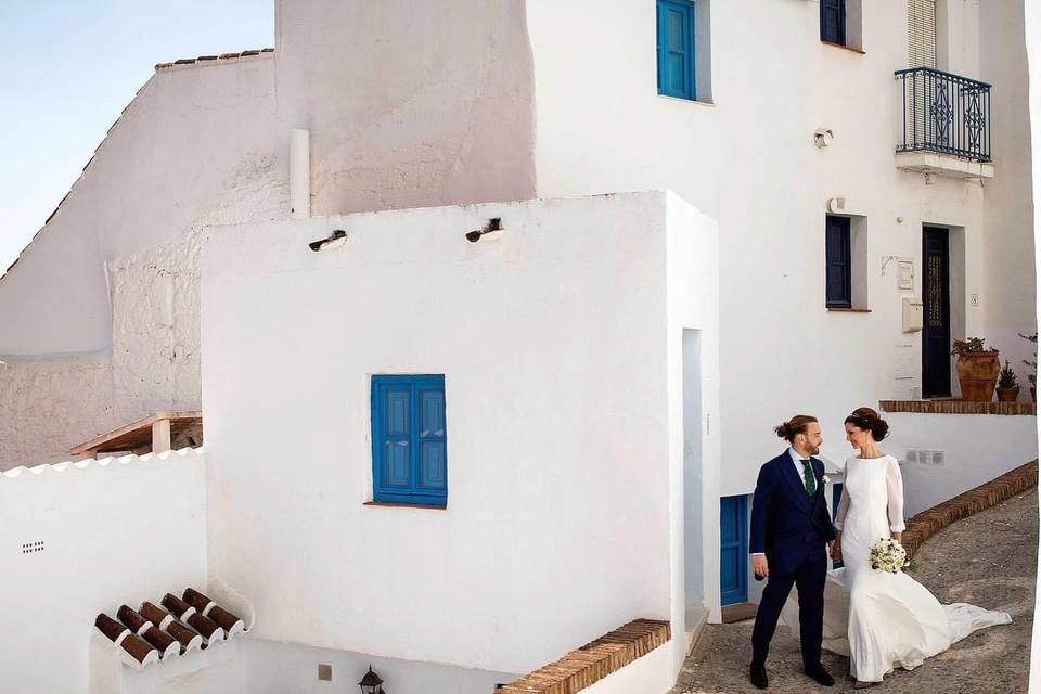 Día de la boda en Frigiliana