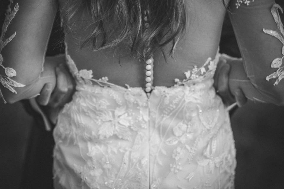 Bride Dress Detail