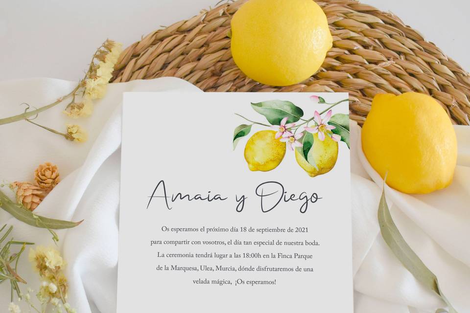 Invitación Citrus