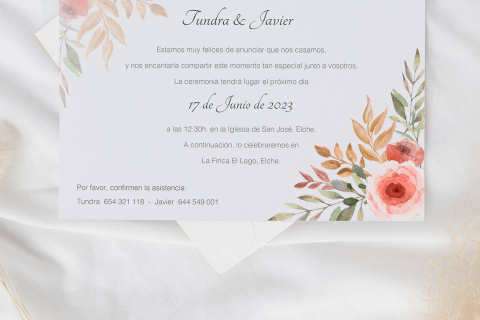 Invitación Thara