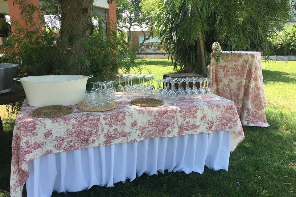 Aperitivos en el jardines