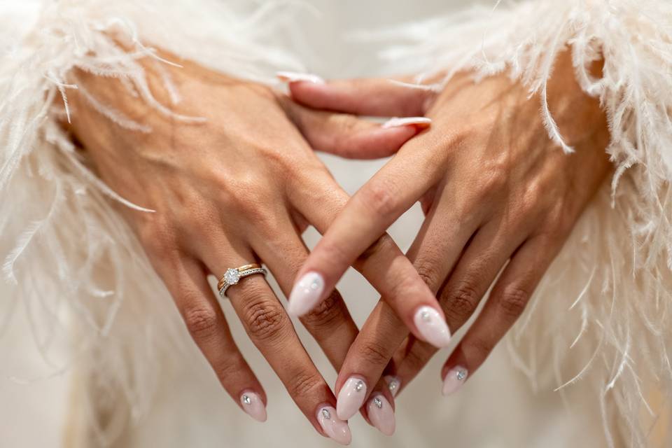 Detalle de la novia