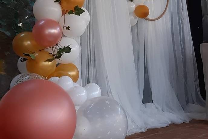 Photocall realizado con globos