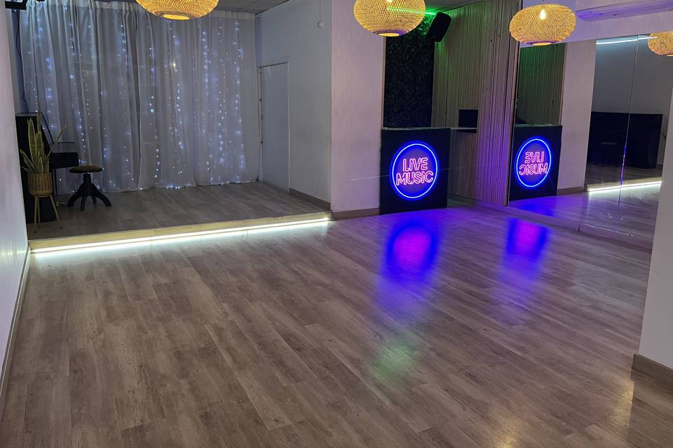 Salon para bodas iluminacion