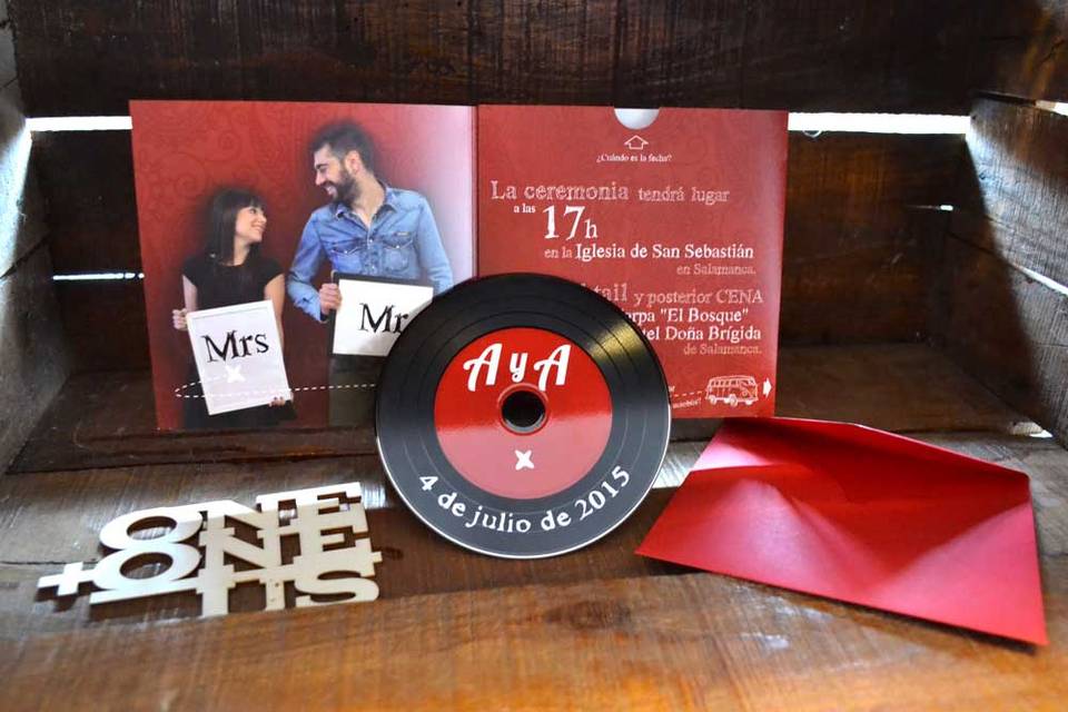 Invitaciones en cd