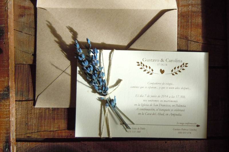 Invitaciones lavanda