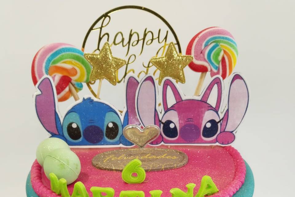 Tarta de Stitch y Angel