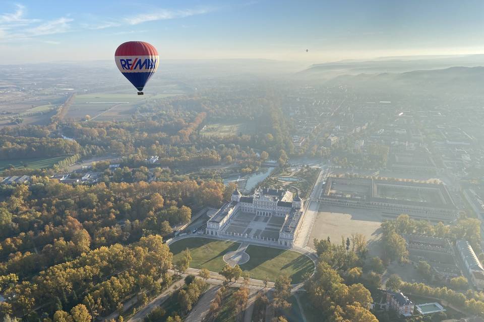 Paseo en globo en Aranjuez