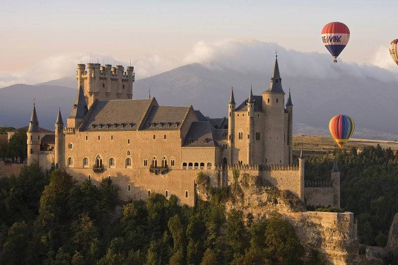 Paseo en globo en Alcázar de Segovia