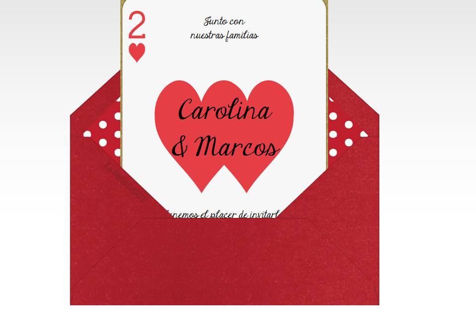 Invitación de boda cartas