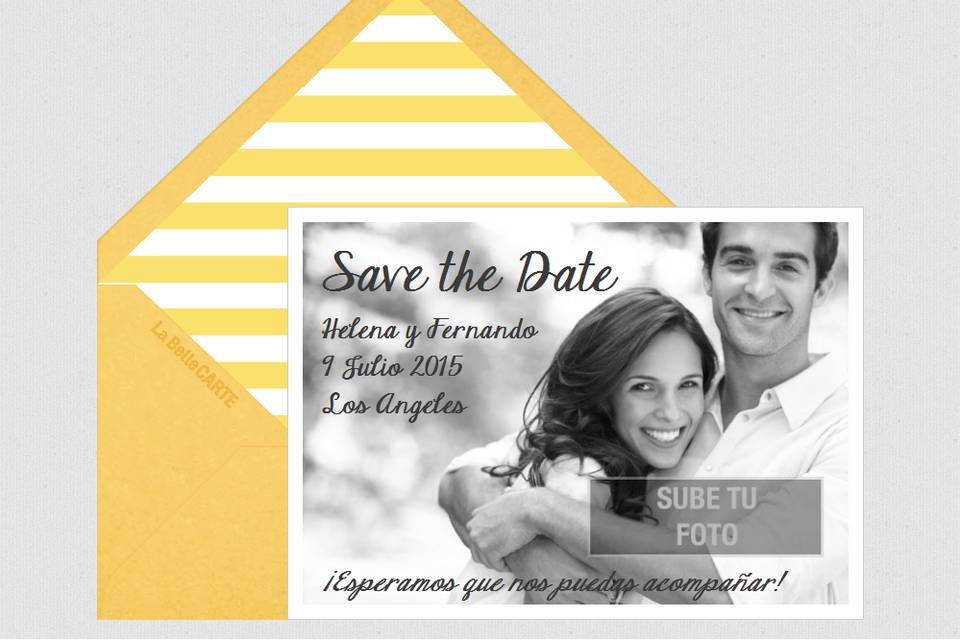 Invitación de boda foto