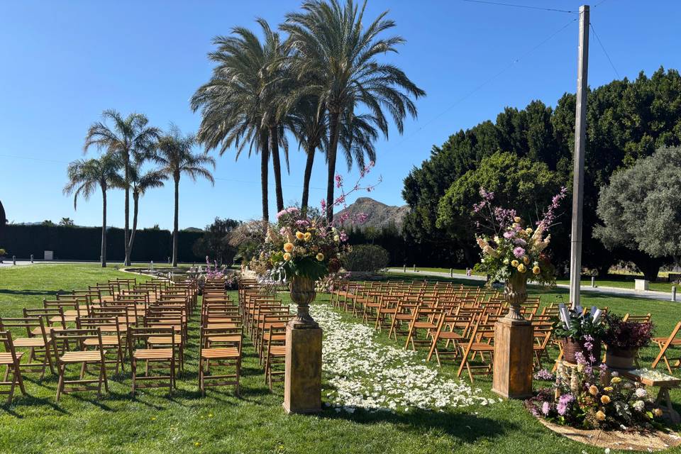 Ceremonia en Jardín