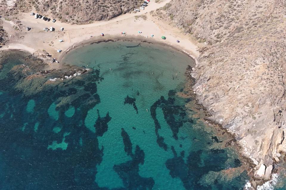 Playa de Bolnuev desde el Aire