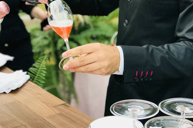 Puesto de champagne