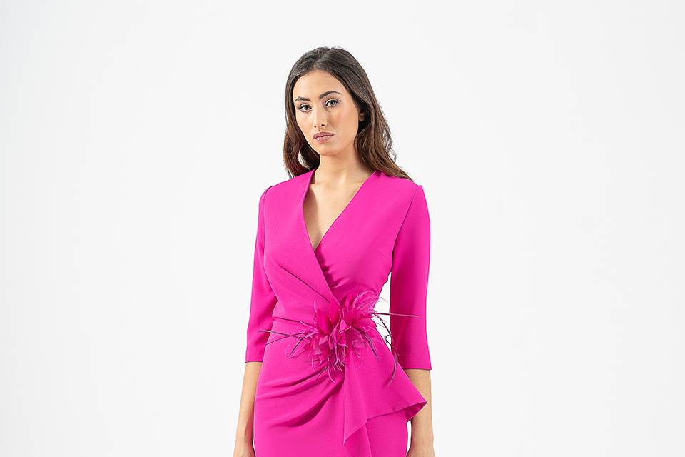 Vestido largo para mamá de nov