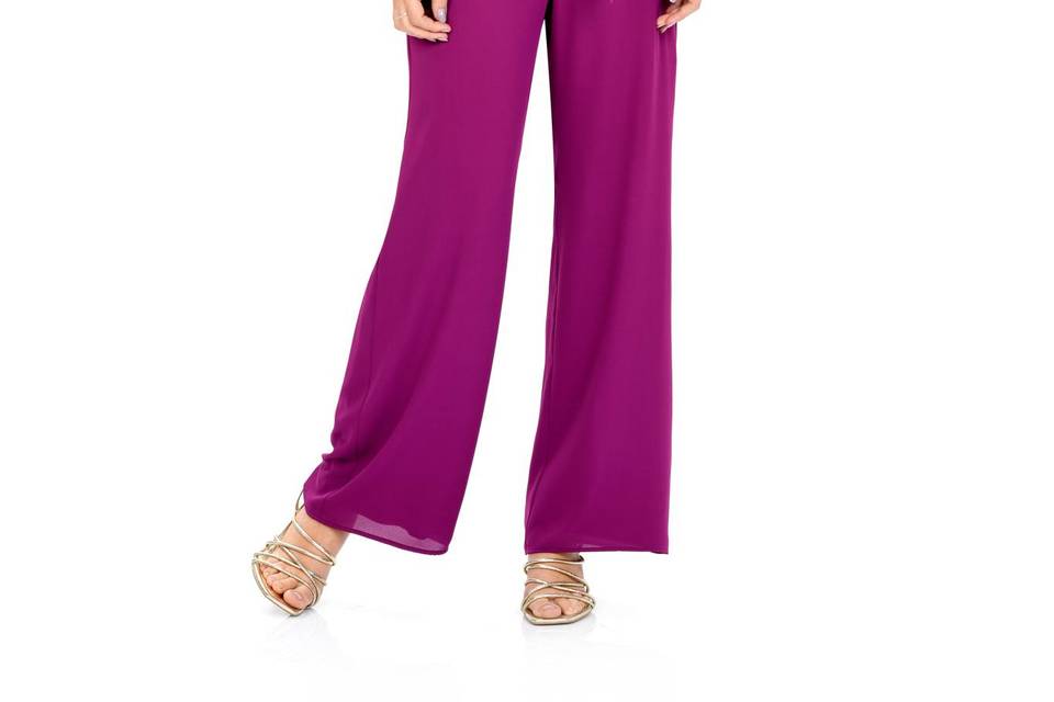 Top estampado & pantalón liso