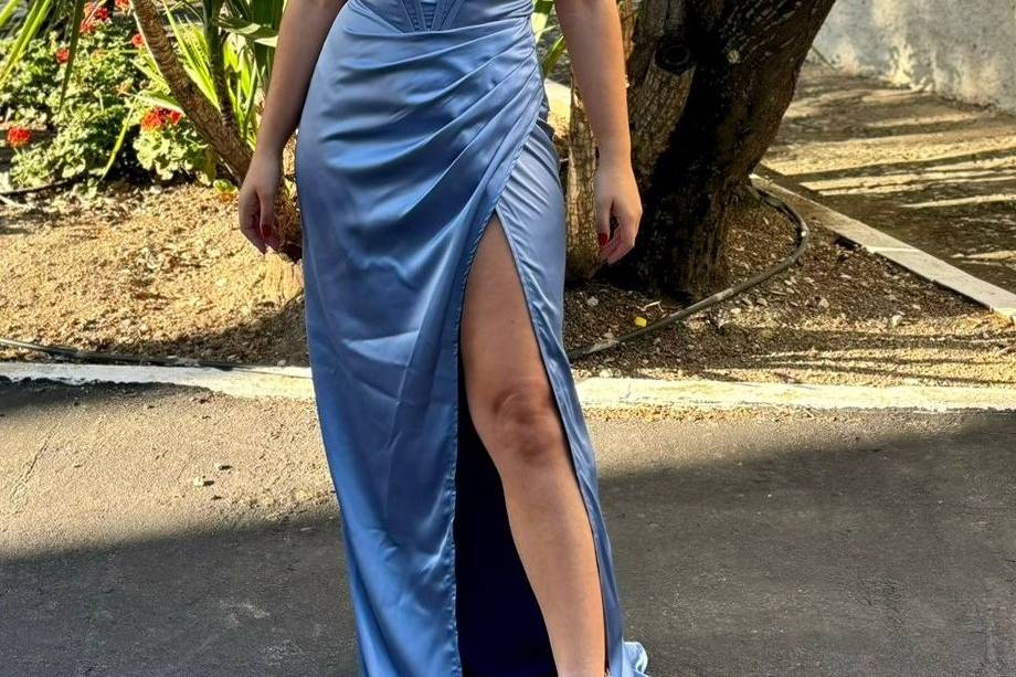 Vestido con hombros descubiert