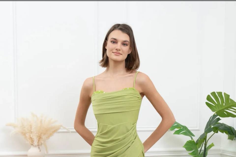 Vestido largo juvenil