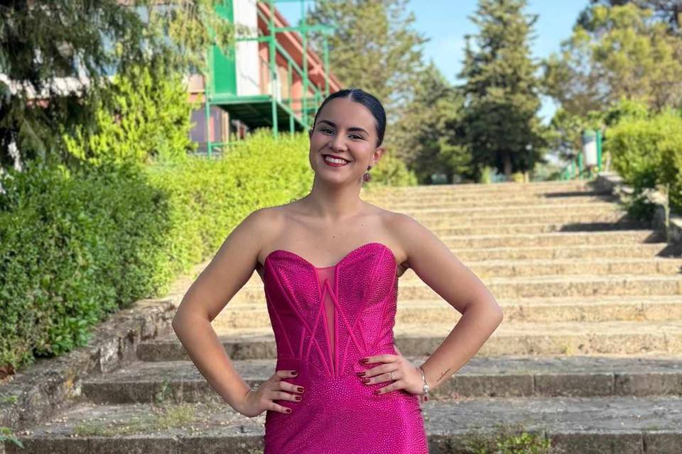 Vestido escote palabra de hono