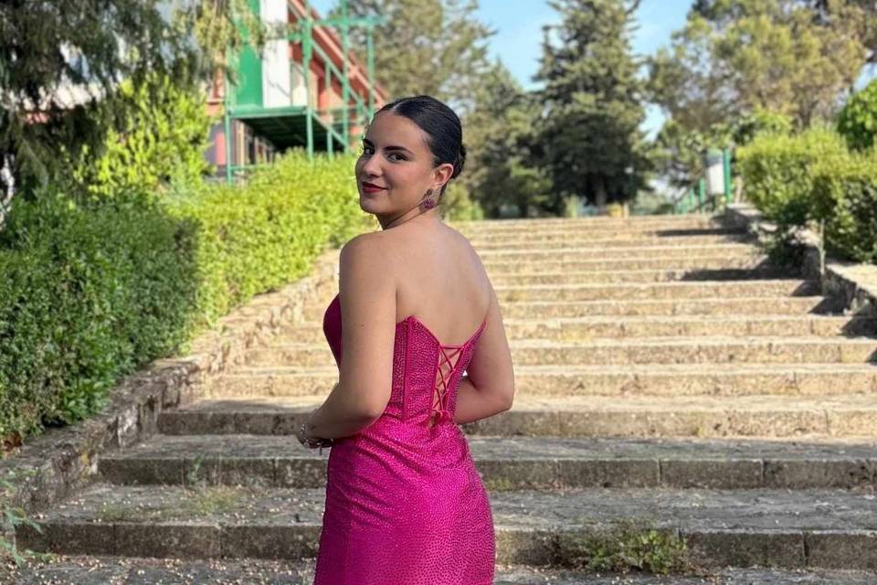 Vestido pedreria