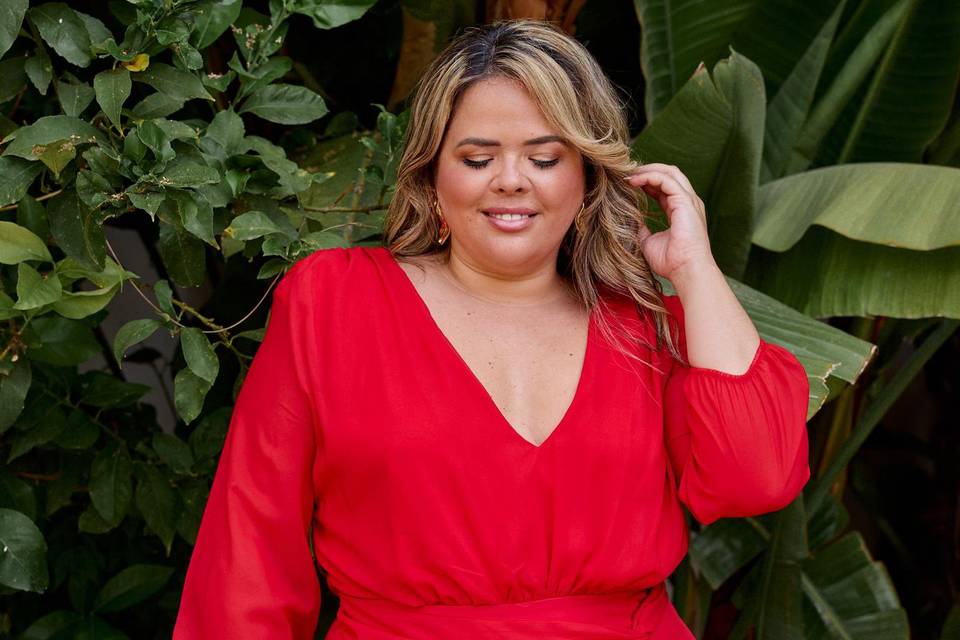 Vestido rojo para evento