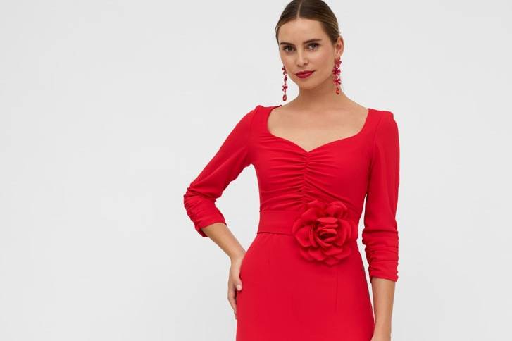Vestido escote corazón