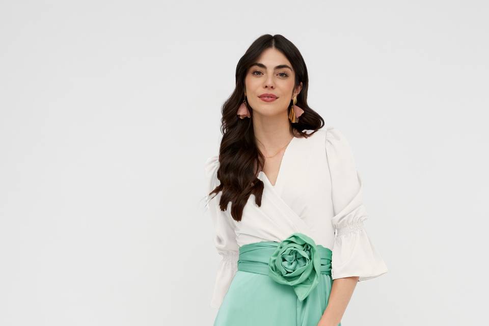 Vestido que simula 2 piezas