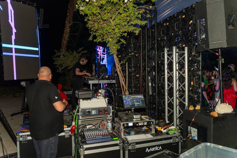 equipo escenario