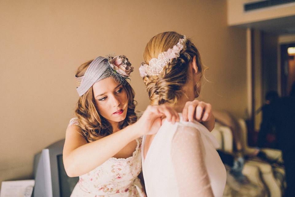 Preparación de la novia.