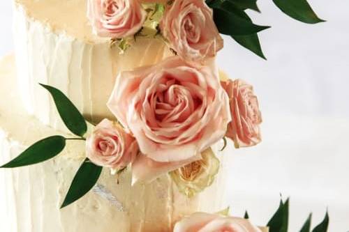 Tarta boda flores