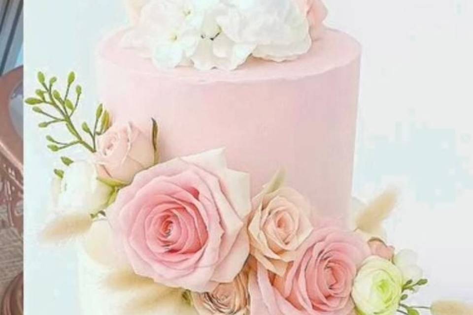 Tarta boda Pink