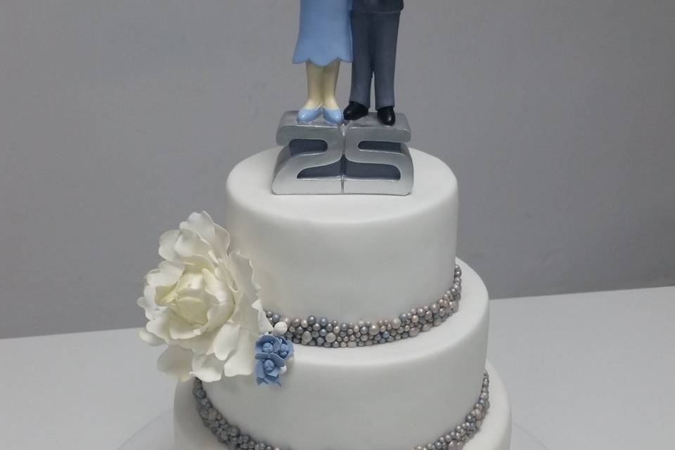 Tarta bodas de plata