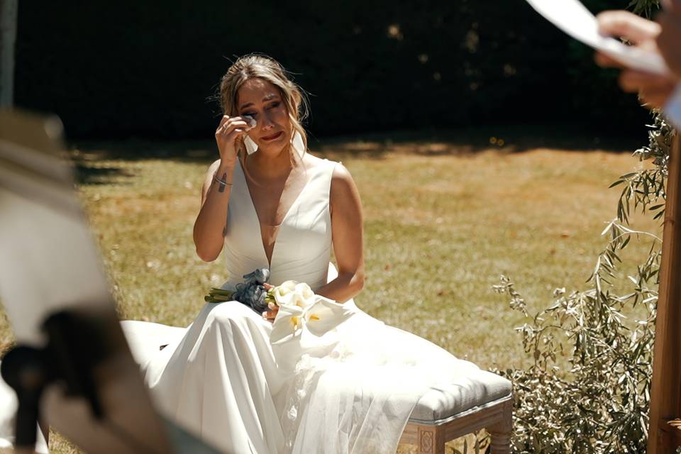 Emoción novia ceremonia