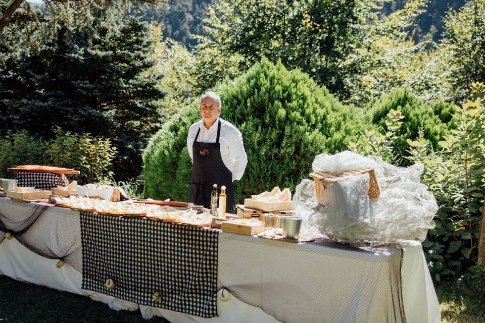 Tematico de salmón al corte