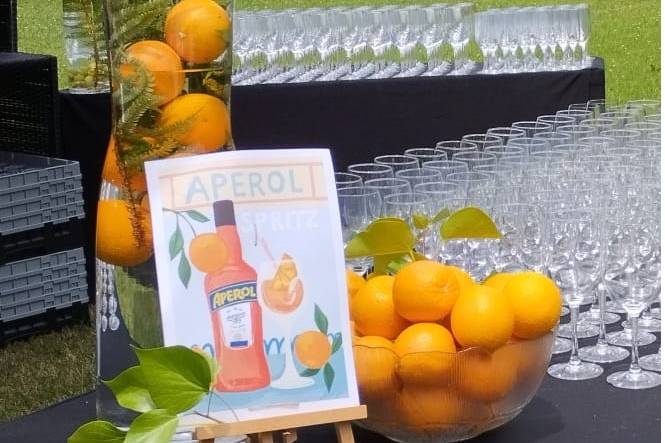 Nuestro Aperol en coctel boda