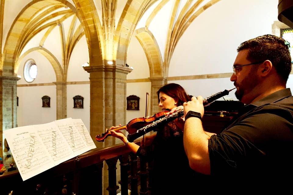 Trío de oboe, violín y órgano