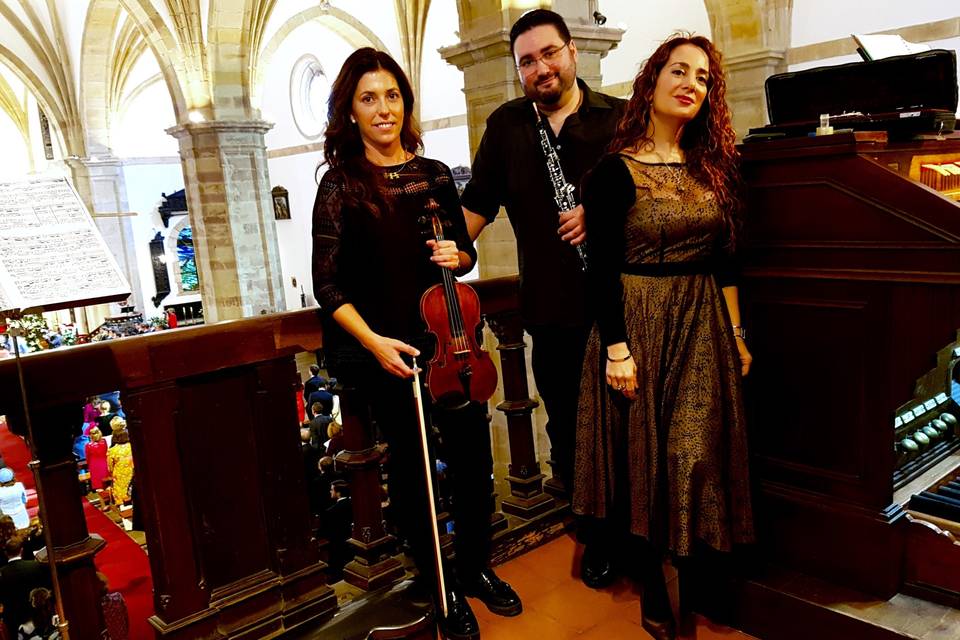 Trío de violín, oboé y órgano